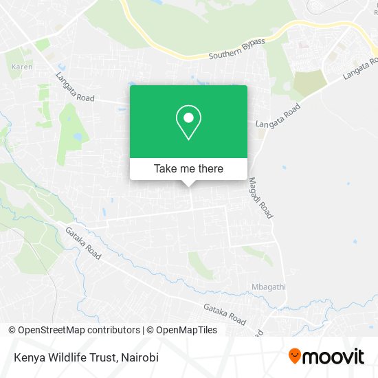 Kenya Wildlife Trust map