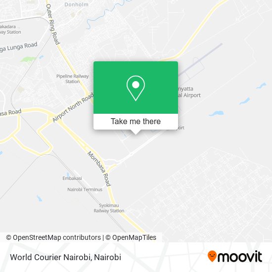 World Courier Nairobi map