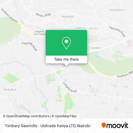 Timbery Sawmills - Unitrade Kenya LTD map