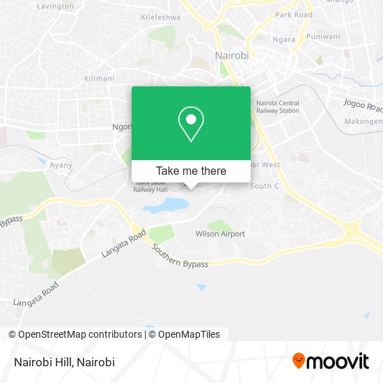 Nairobi Hill map