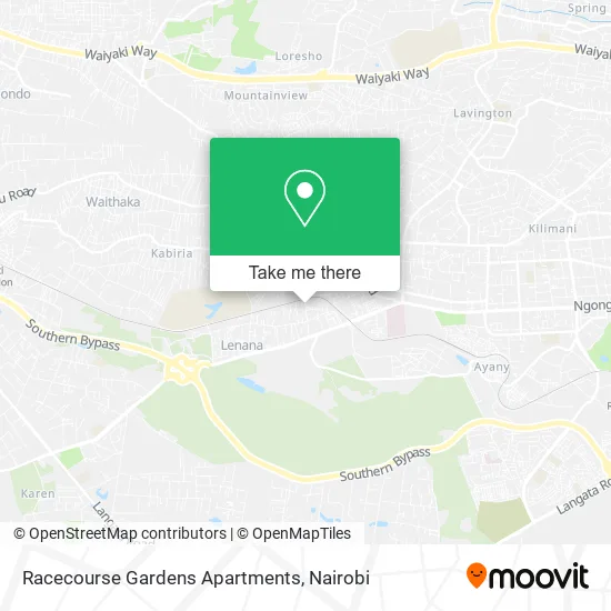 Racecourse Gardens Apartments map