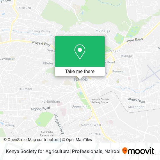Kenya Society for Agricultural Professionals map