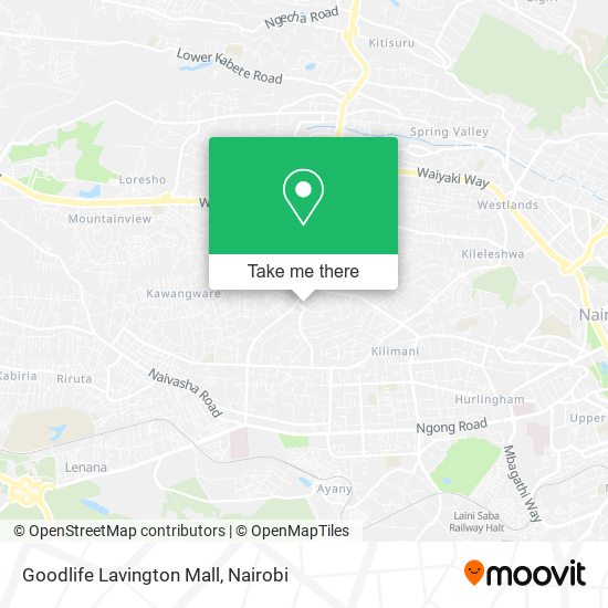 Goodlife Lavington Mall map