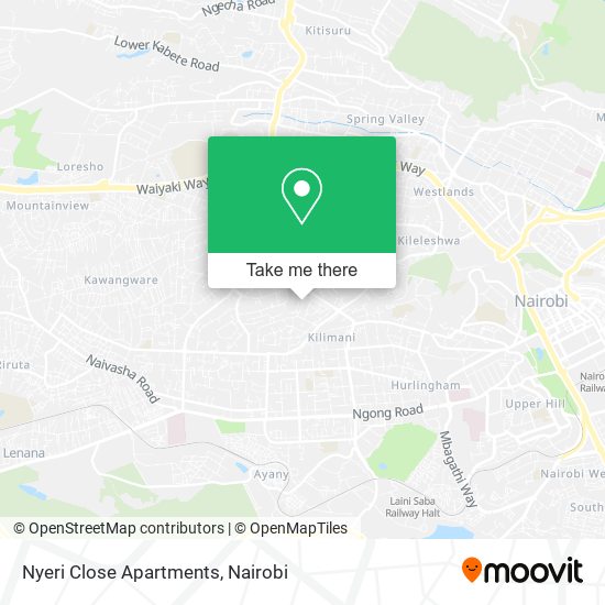 Nyeri Close Apartments map