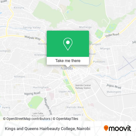 Kings and Queens Hairbeauty College map