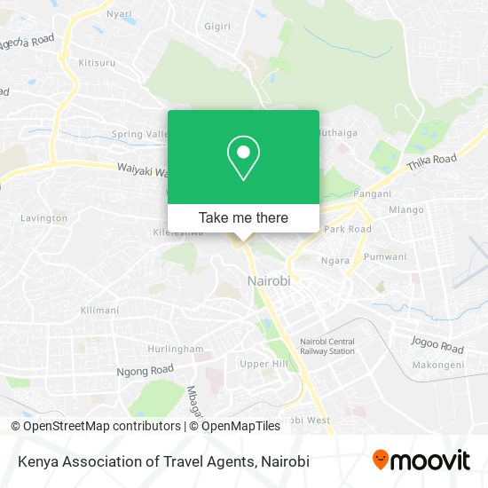 Kenya Association of Travel Agents map