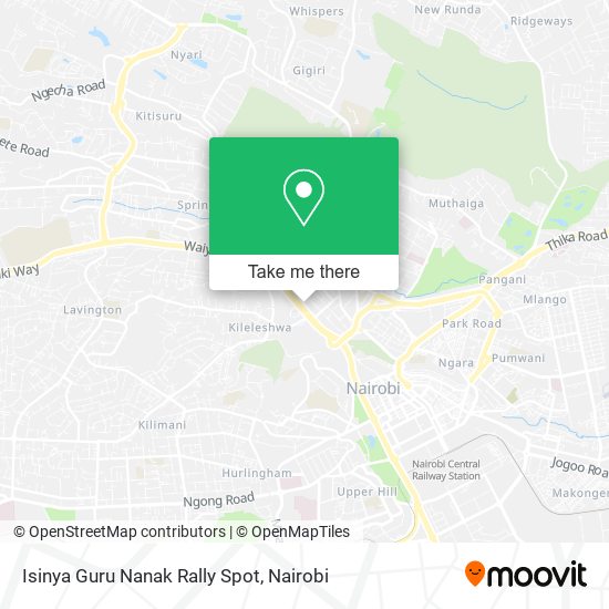 Isinya Guru Nanak Rally Spot map