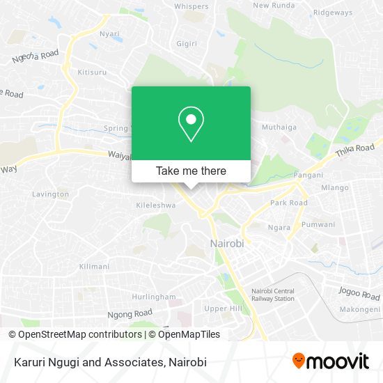 Karuri Ngugi and Associates map