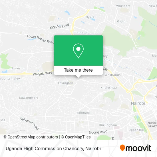 Uganda High Commission Chancery map