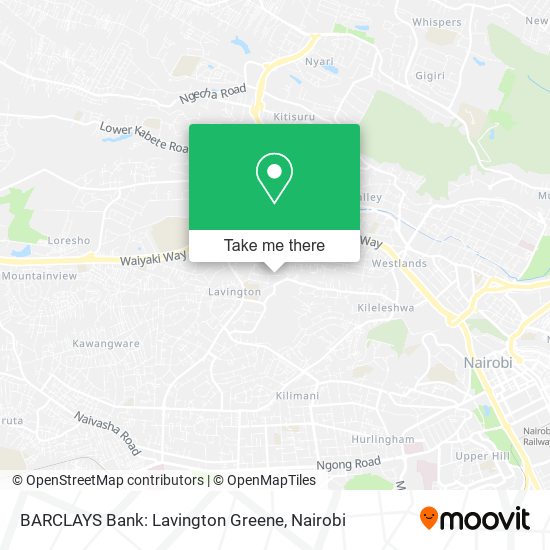 BARCLAYS Bank: Lavington Greene map
