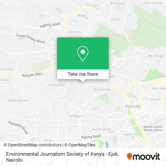 Environmental Journalism Society of Kenya - Ejsk map