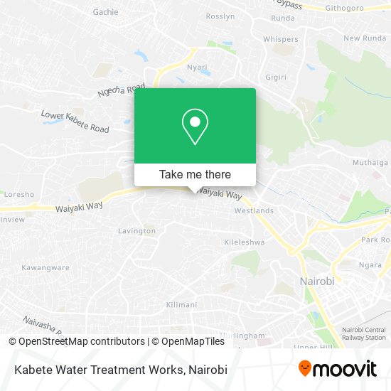 Kabete Water Treatment Works map