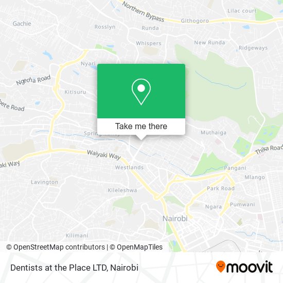 Dentists at the Place LTD map