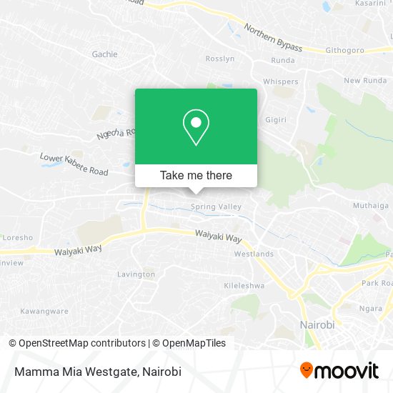 Mamma Mia Westgate map