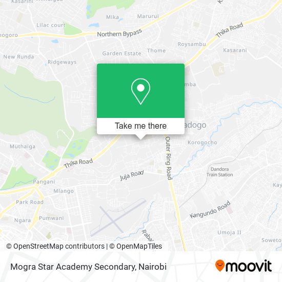 Mogra Star Academy Secondary map