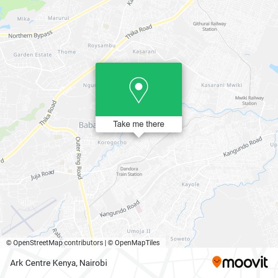 Ark Centre Kenya map