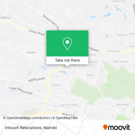 Intouch Relocations map
