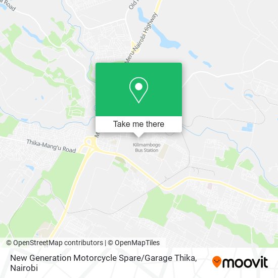 New Generation Motorcycle Spare / Garage Thika map