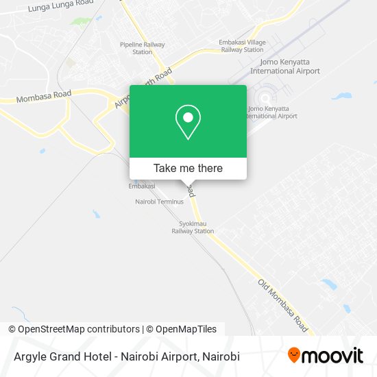 Argyle Grand Hotel - Nairobi Airport map