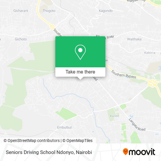 Seniors Driving School Ndonyo map