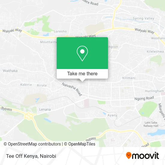 Tee Off Kenya map