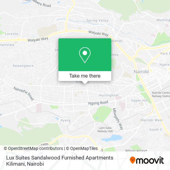 Lux Suites Sandalwood Furnished Apartments Kilimani map