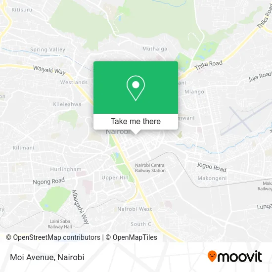 Moi Avenue map