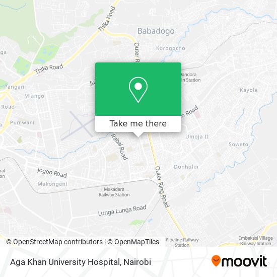 Aga Khan University Hospital map