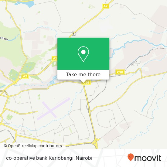 co-operative bank Kariobangi map