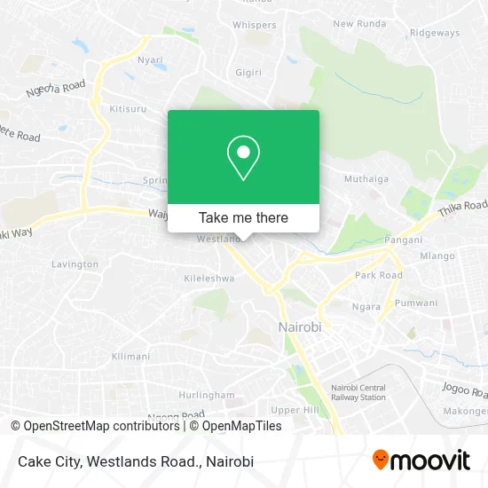 Cake City, Westlands Road. map