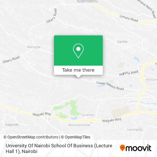 University Of Nairobi School Of Business (Lecture Hall 1) map