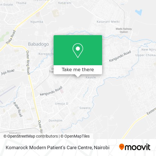 Komarock Modern Patient's Care Centre map
