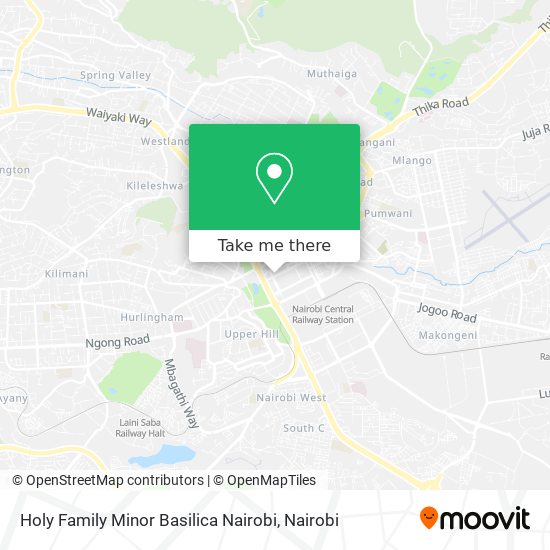 Holy Family Minor Basilica Nairobi map