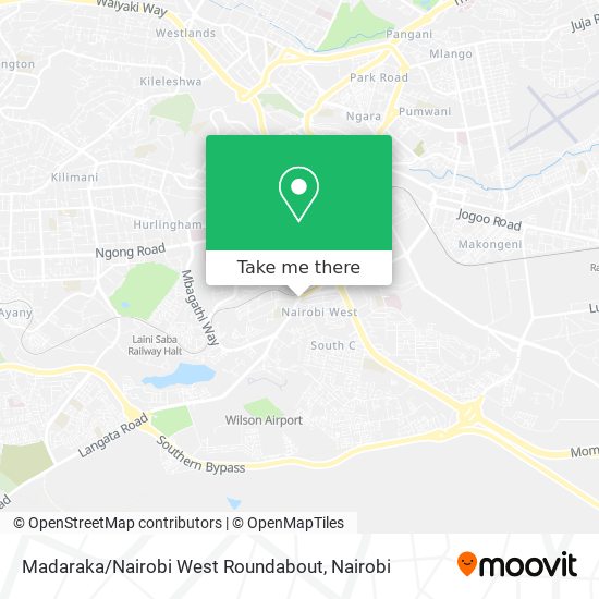 Madaraka / Nairobi West Roundabout map