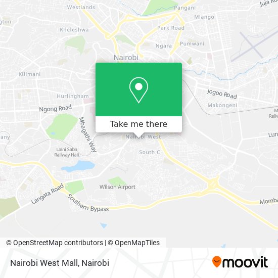 Nairobi West Mall map