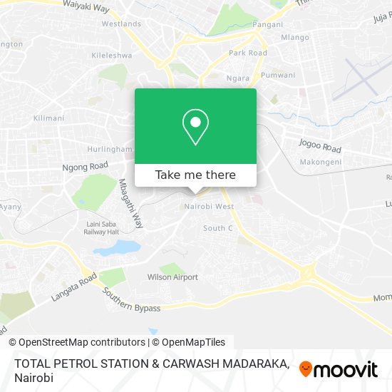 TOTAL PETROL STATION & CARWASH MADARAKA map