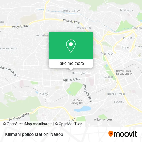 Kilimani police station map