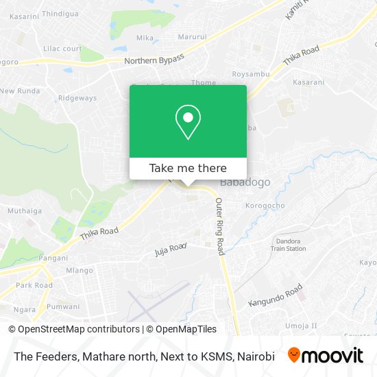 The Feeders, Mathare north, Next to KSMS map