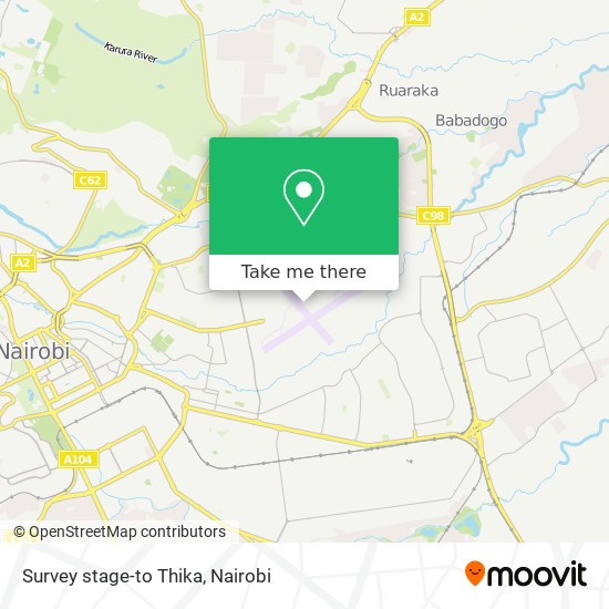 Survey stage-to Thika map