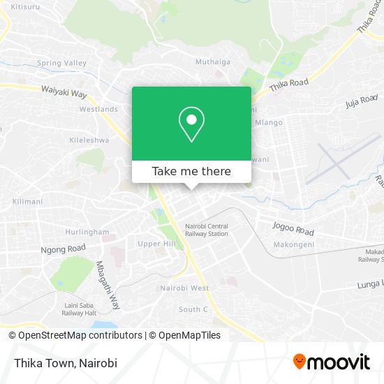 Thika Town map