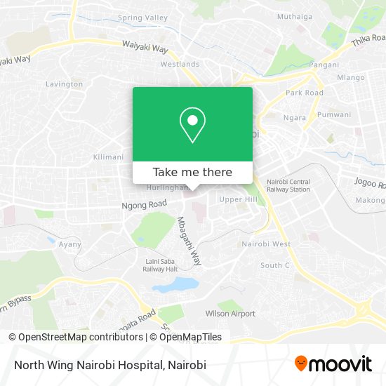 North Wing Nairobi Hospital map