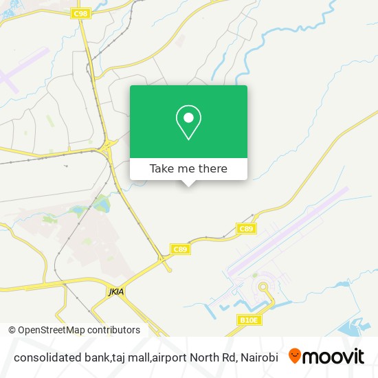 consolidated bank,taj mall,airport North Rd map