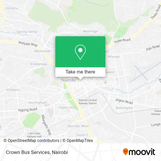 Crown Bus Services map