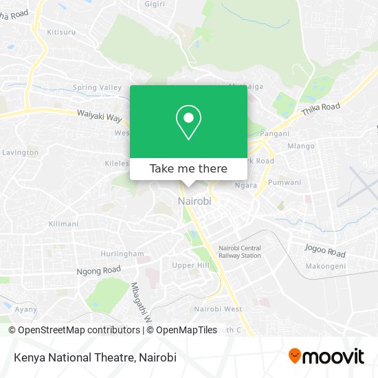 Kenya National Theatre map