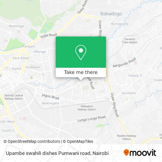 Upambe swahili dishes Pumwani road map