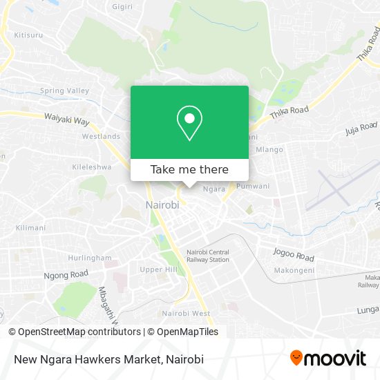New Ngara Hawkers Market map