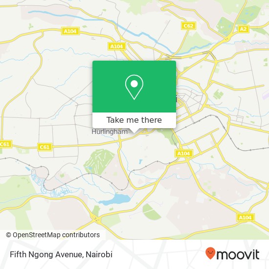 Fifth Ngong Avenue map