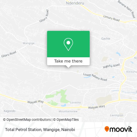 Total Petrol Station, Wangige map