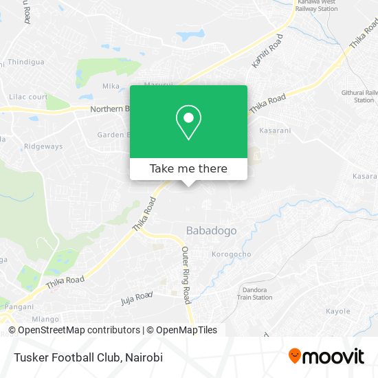 Tusker Football Club map