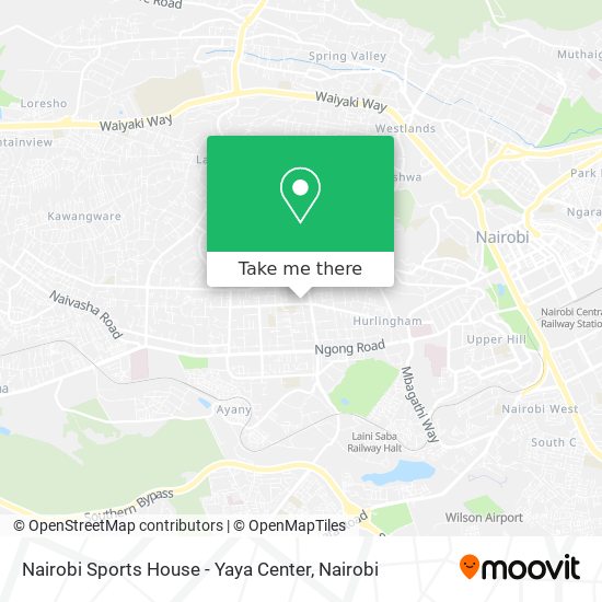 Nairobi Sports House - Yaya Center map
